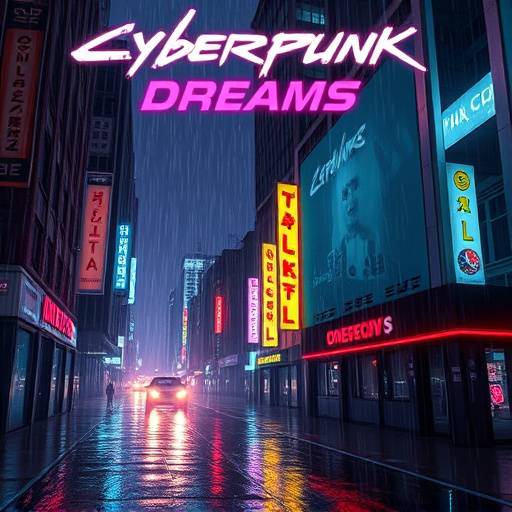 Poster for the TV show 'Cyberpunk Dreams'