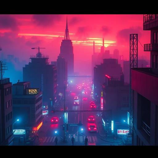 Poster for the TV show 'Neon Dreams'